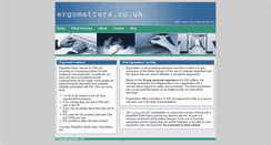 Desktop Screenshot of ergomatters.co.uk