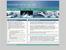 Tablet Screenshot of ergomatters.co.uk